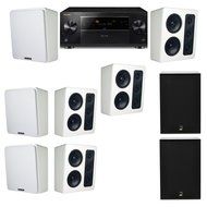M&amp;K Sound MP300 White Monitor Speaker 7.2 X12 Pioneer Elite SC-89