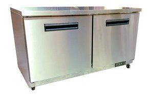 Stainless Steel 60&quot; Undercounter Reach In Refrigerator Cooler N4