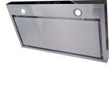 AKDY 30" Kitchen Wall Mount Stainless Steel Range Hood AZ-62750PS3 w/Flat Baffle Filters N7