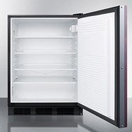 Summit FF7BBIIFADA: ADA compliant commercial built-in auto defrost all-refrigerator with black cabinet and integrated... N4