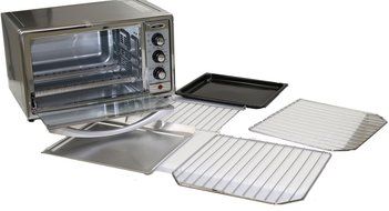 New Oster TSSTTVRB05-NP 6-slice Brushed Stainless Steel Convection Toaster Oven N3