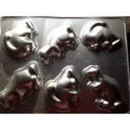 Wilton Dinosaur Cake Pan, 2105-9331, 6 Miniature Cakes N2