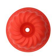 TFDSY Premium Silicone Non-Stick Fluted Bundt Pan Cake Mold, Red N3