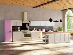 Smeg TRU90P 36" Free-Standing Dual Fuel Cavity "Victoria" Range, Cream N3