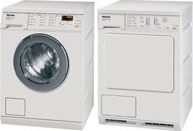 Miele Laundry Bundle | Miele W3038 Washer &amp; Miele T8023C Electric Ventless Dryer