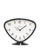 Three Hands Fashionable Living Metal Table Clock, Black