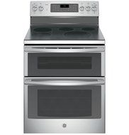 GE PB980SJSS Profile 30" Stainless Steel Electric Smoothtop Double Oven Range - Convection N8
