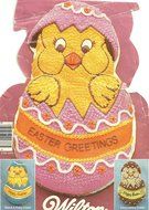 Wilton Cake Pan: Baby Chick in Easter Egg (2105-2356, 1985)