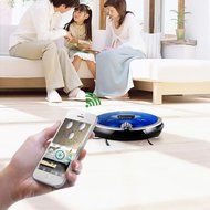 JISIWEI S+ Wi-Fi Enabled Robotic Vacuum Cleaner with Camera and Mobile App Remote Control for Pets and Allergies... N4