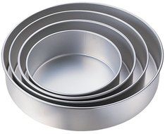 Brand New 4-Tier Deep Cake Pan Set-Round 8&quot;&quot;, 10&quot;&quot;, 12&quot;&quot; &amp; 14&quot;&quot; Brand New