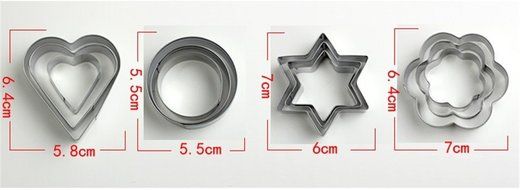SNW Stainless Steel Embossing Dies DIY Cartoon Biscuit Cookies Mold Tool Cookie Cutter Fondant Biscuits Printing... N4