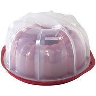 Nordic Ware Bundt Keeper with Bundt Pan - Baking Set - Red N2