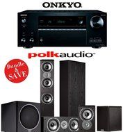 Onkyo TX-NR757 7.2-Channel Network A/V Receiver + Polk Audio TSi 400 + Polk Audio TSi 200 + Polk Audio CS10 +...