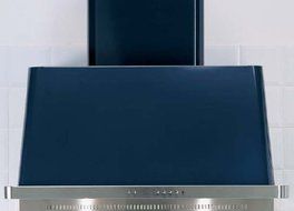 Ilve UAM90BL 36" Wall Mount Range Hood with 600 CFM Blower Anti-grease Filter 2 Warming Lights Filter Light Indicator...