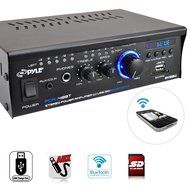 Pyle Home PCAU15A 2 x 15 Watts Mini Power Amplifier with LED Display N12