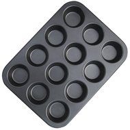 Nonstick Muffin Pan 12-Cup, PAMISO Reusable carbon steel Regular Muffin Pan, cupcake pans ,popover pan (Gray) N19