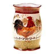 Certified International Tuscan Rooster Wine Cooler, 8.25-Inch