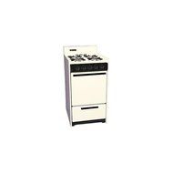 Summit SNM1107CF 20" Freestanding Gas Range in Bisque with Electronic Ignition and Sealed Burner