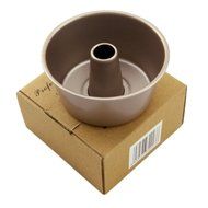 4 inch Savarin (Rum Baba) Cake Mould Champagne Gold Non-stick Convex Cylindrical Mold Pan (1, Bundt Pan) N10