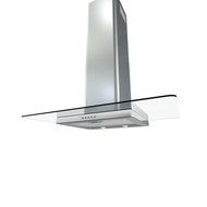 Zephyr BFG-E30AG290 290 CFM 30 Inch Wide Wall Mounted Range Hood with Halogen Li, Stainless Steel with Glass N4