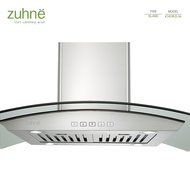 Zuhne iChorus 36 inch Kitchen Island Vented/ Ductless Stainless Steel Range Hood or Stove Vent with Energy Saving... N4