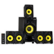 Theater Solutions TS518 Bluetooth Home Theater 5.1 Speaker System with Powered Sub and FM Tuner