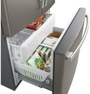 GE Slate French-Door Bottom Freezer Refrigerator - GNE29GMKES N6