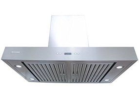 XtremeAir PX04-I36 Island Mount Range Hood with 900 CFM Swing-able Flat Filters, 36" N4