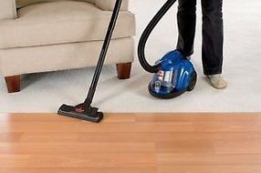 BISSELL Zing Bagless Canister Vacuum, Caribbean Blue. N3