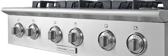 Electrolux Icon Professional E36GC76PPS 36" Slide-In Gas Cooktop with 6 Sealed Power Burners, in Stainless Steel. N7