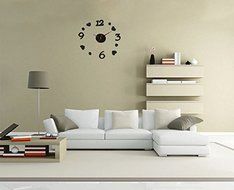 Tonsee Foam Art Hanging Pastoral Love Parlor DIY Clock N3