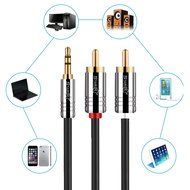 Starise 3.5mm to RCA Cable Male to Male Audio Stereo Y Splitter Cable for Car, Headphones, Home System, iPhone... N6