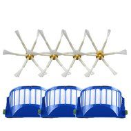 Hongfa Irobot Roomba Replacement Filter Roomba Blue Aerovac Filter and 6-armed Sidebrush Compatible with Roomba... N2