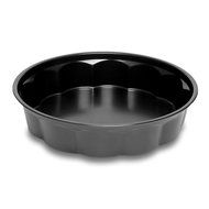 Springform Pan 10 Inch with 2 Bottoms, Normal and Center Hole for Cake Baking Made of Non-Stick Black Aluminum... N8