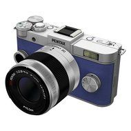 Pentax SLR camera zoom lens kit Bright Silver / Royal Blue 034 order color PENTAX Q-S1 N6