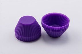 Colorful Silicone Small Muffin Cups,Set of 12 N7