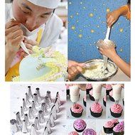 Puraid(TM) New arrival 100PCS/bag Disposable Piping bag Icing Nozzle Fondant Cake Decorating Pastry Tips Tools... N2