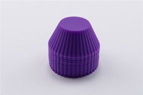 Colorful Silicone Small Muffin Cups,Set of 12 N8