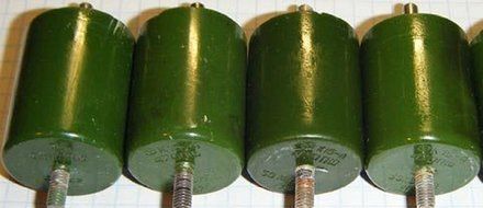 Capacitor K15-4 220V 40kV USSR 2 pcs