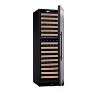 KingsBottle 46 Bottle Dual Zone Wine Cooler, Stainless Steel with Glass Door N9