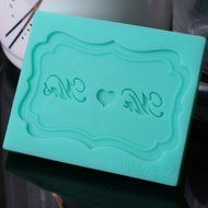 MuLuo Silicone Mold Cupcake Fondant Cake Tools &quot; Mr Mrs &quot; Letter Cake Mold N4