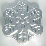 8.9 inch Large Novelty Snowflake Snow Flake Metal Cake Pan Mold 225x225x50mm N3