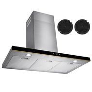 Golden Vantage 30" Wall Mount Stainless Steel Touch Control Range Hood Control Light Lamp Kitchen Vents