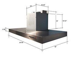Range Hood Wall Mounted Stainless Steel 30" KA-101-CS NT AIR. Made in Italy. N6
