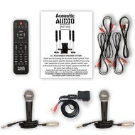 Acoustic Audio AAT1000 Tower 5.1 Speaker System with Bluetooth and 2 Microphones
