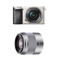Sony Alpha a6000 Interchangeable Lens Camera with 16-50mm and 50mm Lenses (Silver)