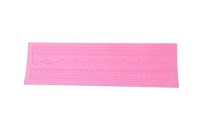 Cake Decoration Silicone Set - Lace Embossing Impression DIY Cake Fondant Decorating Mold - 4pc 10.5 x 0.2 x 15.5... N4