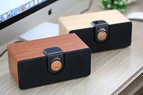 Artchros USB Powered Multimedia HD Speakers/ Wood Soundbar/ Boombox-Elegant Design-Mahogany Pattern N6