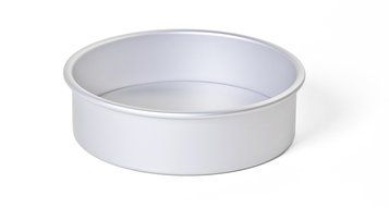 PushPan Round 6 by 2-Inch Aluminum Cake Pan, Silver N15