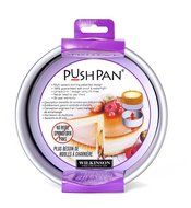 PushPan Round 6 by 2-Inch Aluminum Cake Pan, Silver N16